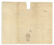 George Washington Franking Signature During the Revolutionary War -- From 25 September 1777 Just One Day Before the British Captured Philadelphia